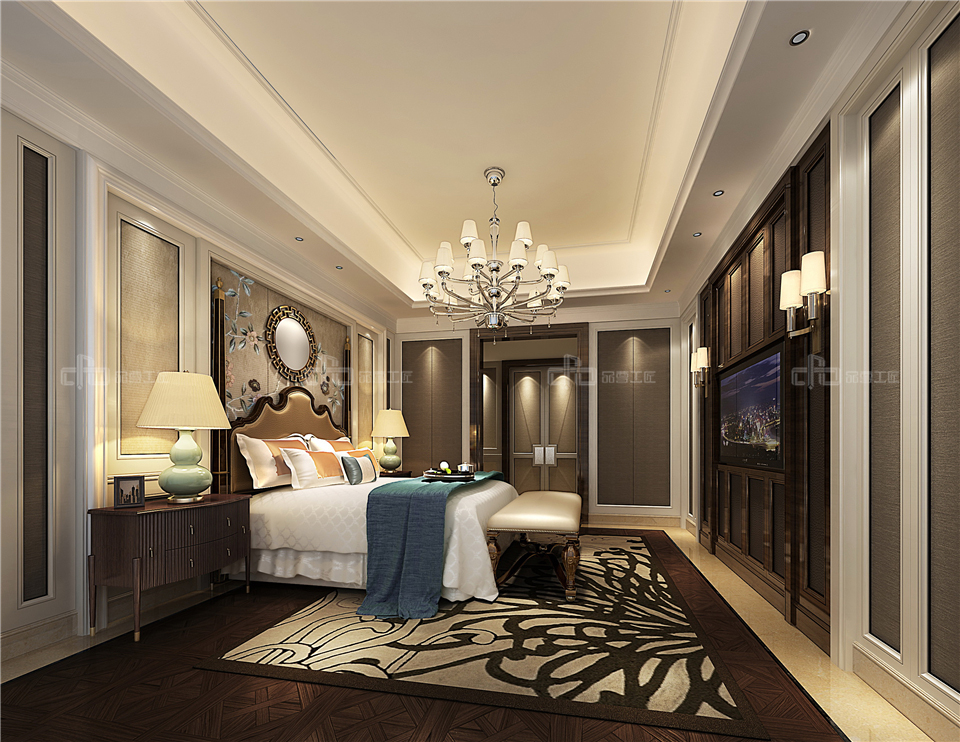 美式全屋整木定制風(fēng)格,臥室效果圖大全(圖2) 美式全屋整木定制風(fēng)格,臥室效果圖大全(圖2)