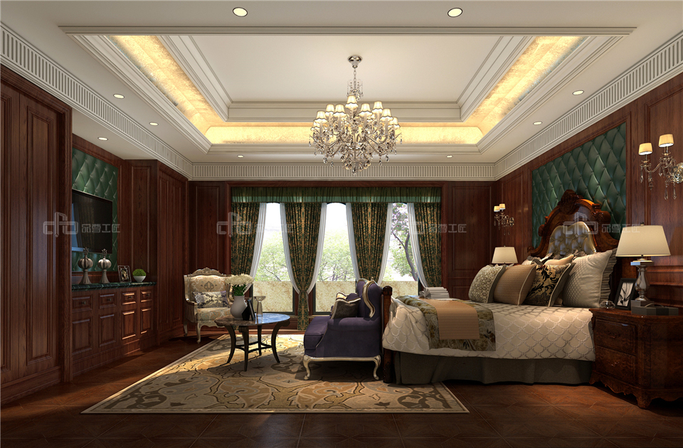 美式全屋整木定制風(fēng)格,臥室效果圖大全(圖4) 美式全屋整木定制風(fēng)格,臥室效果圖大全(圖4)