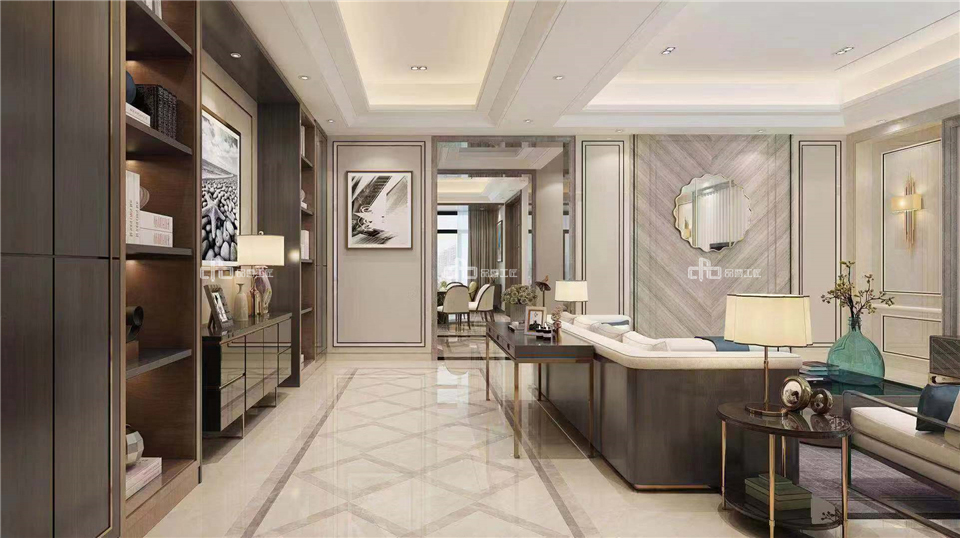 整木定制別墅裝修現代極簡輕奢風格效果圖(圖2) 整木定制別墅裝修現代極簡輕奢風格效果圖(圖2)