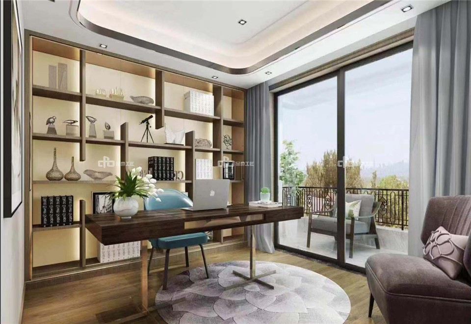 整木定制別墅裝修現代極簡輕奢風格效果圖(圖4) 整木定制別墅裝修現代極簡輕奢風格效果圖(圖4)