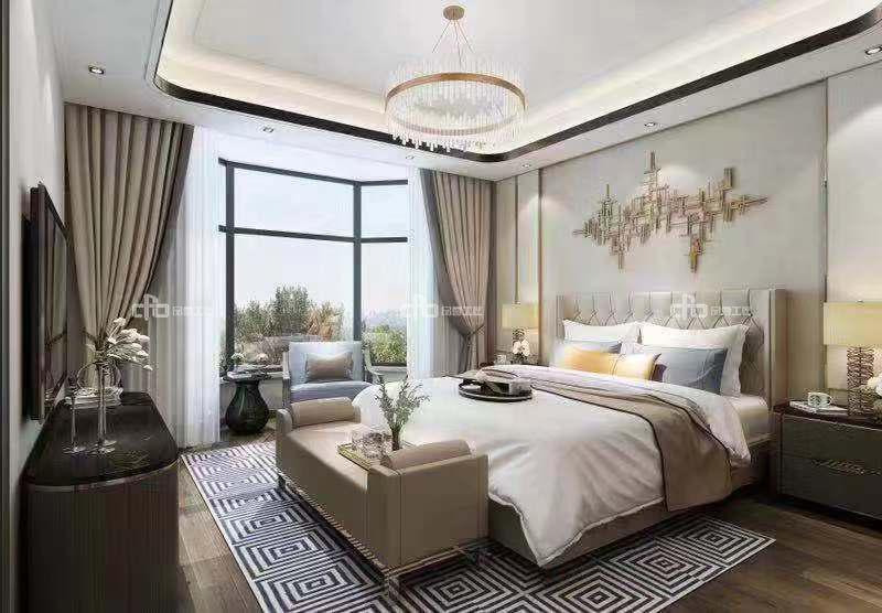 整木定制別墅裝修現代極簡輕奢風格效果圖(圖8) 整木定制別墅裝修現代極簡輕奢風格效果圖(圖8)