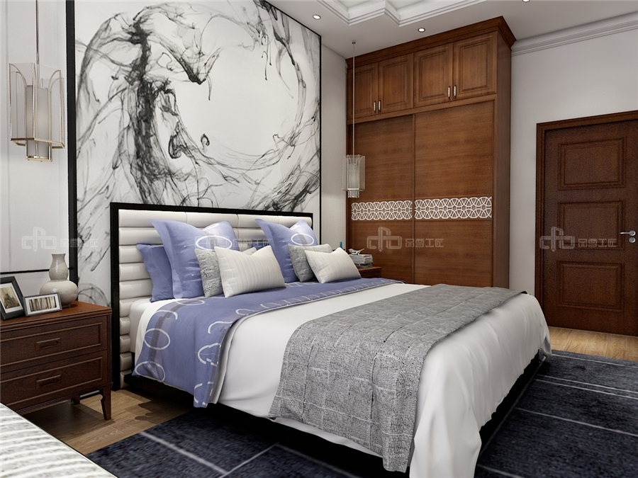 輕奢新中式風格效果圖,整木定制極簡新中式(圖13) 輕奢新中式風格效果圖,整木定制極簡新中式(圖13)