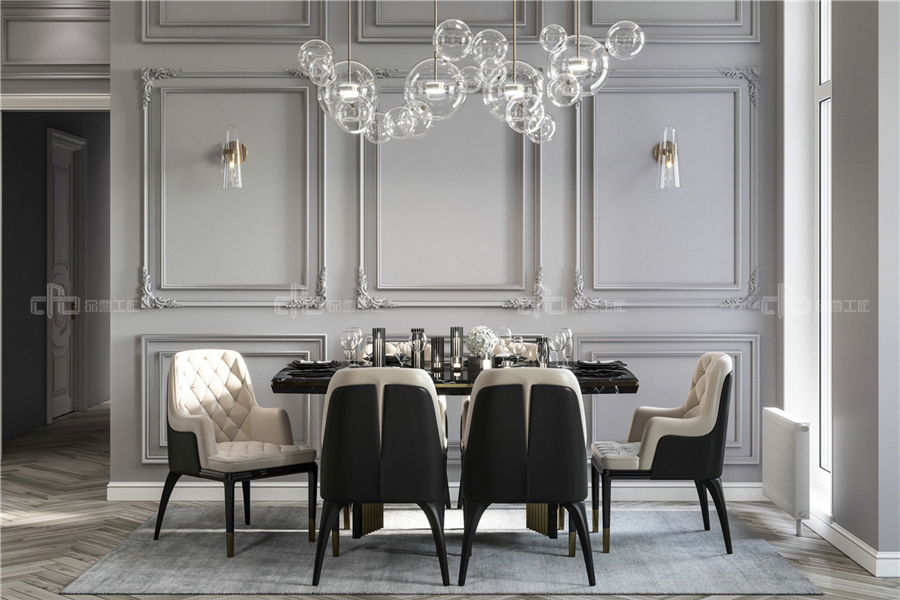 整木定制黑白灰簡歐裝修效果圖賞析(圖4) 整木定制黑白灰簡歐裝修效果圖賞析(圖4)