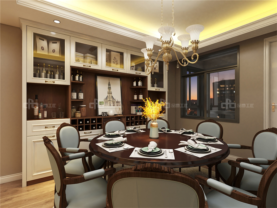 演繹奢而不膩的歐式整木定制風格效果圖案例(圖5) 演繹奢而不膩的歐式整木定制風格效果圖案例(圖5)