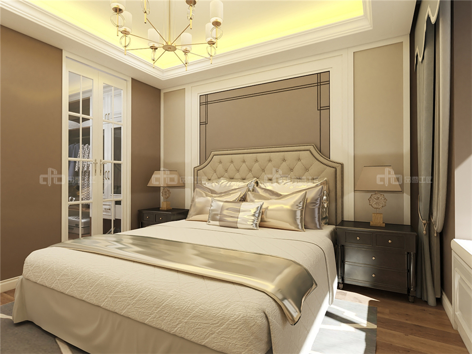 演繹奢而不膩的歐式整木定制風格效果圖案例(圖10) 演繹奢而不膩的歐式整木定制風格效果圖案例(圖10)