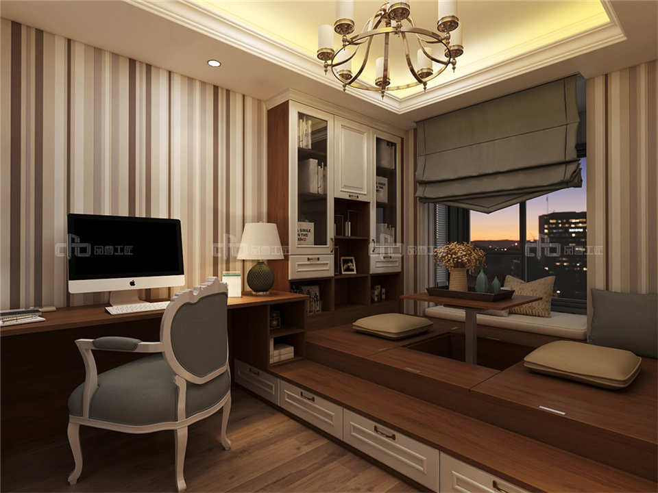 演繹奢而不膩的歐式整木定制風格效果圖案例(圖17) 演繹奢而不膩的歐式整木定制風格效果圖案例(圖17)