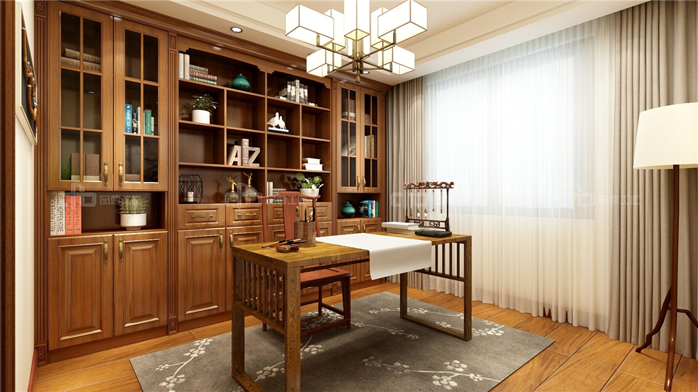 設(shè)計(jì)全屋定制書房的時(shí)候要注意什么？(圖4)