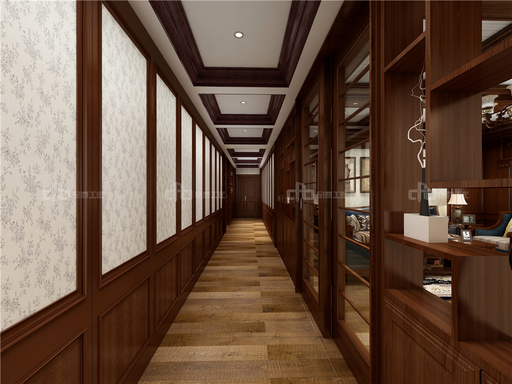 過道護墻板是做半墻好還是到頂好?(圖2) 過道護墻板是做半墻好還是到頂好?(圖2)