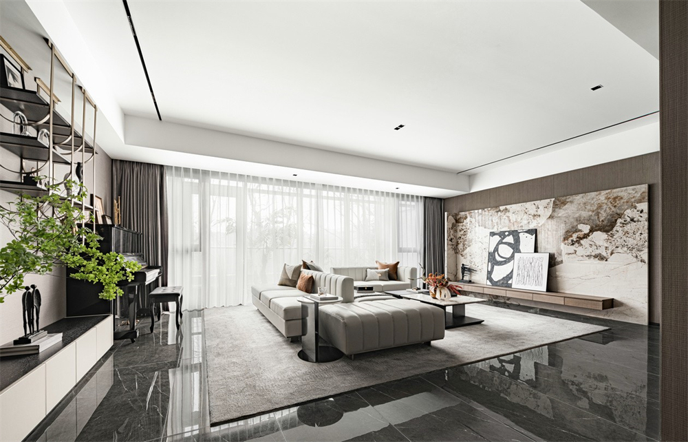 146㎡現代輕奢風格,整木定制圖片(圖5) 146㎡現代輕奢風格,整木定制圖片(圖5)