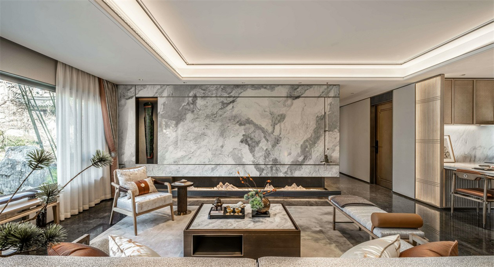 整木定制新中式風(fēng)格,125㎡樣板房賞析(圖5) 5.jpg