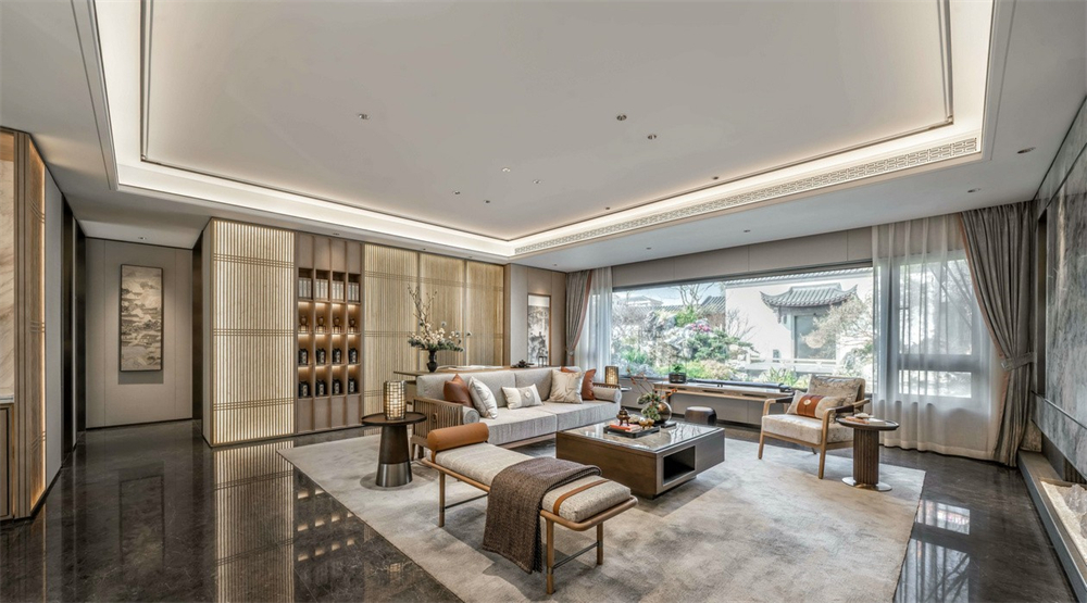 整木定制新中式風(fēng)格,125㎡樣板房賞析(圖7) 整木定制新中式風(fēng)格,125㎡樣板房賞析(圖7)