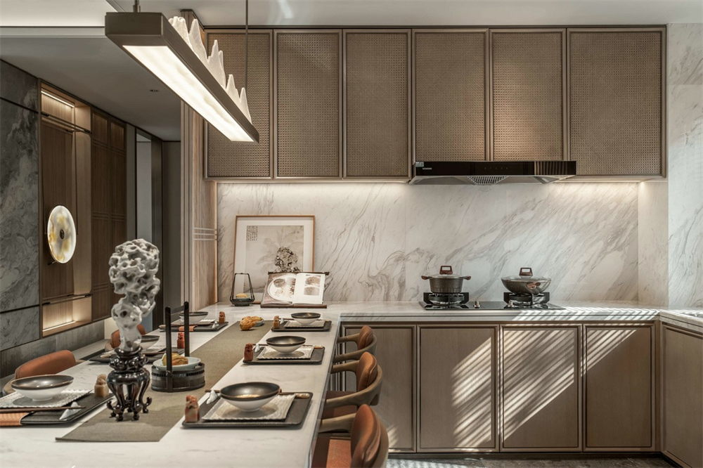 整木定制新中式風(fēng)格,125㎡樣板房賞析(圖14) 整木定制新中式風(fēng)格,125㎡樣板房賞析(圖14)