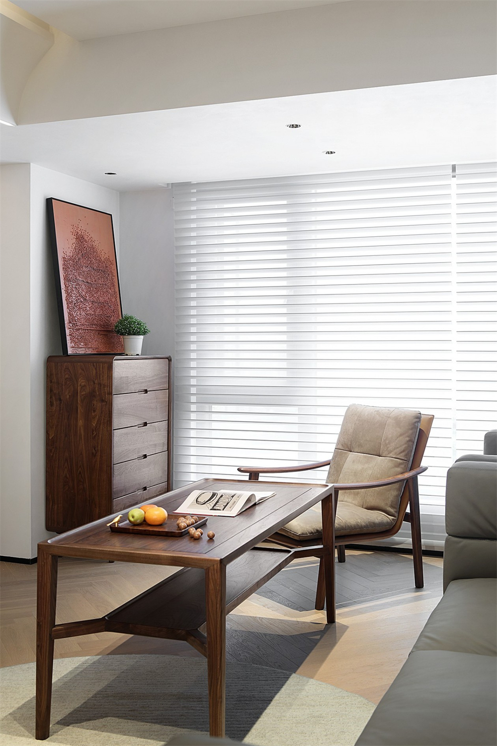 200㎡大平層整木定制，現代極簡風格(圖6)