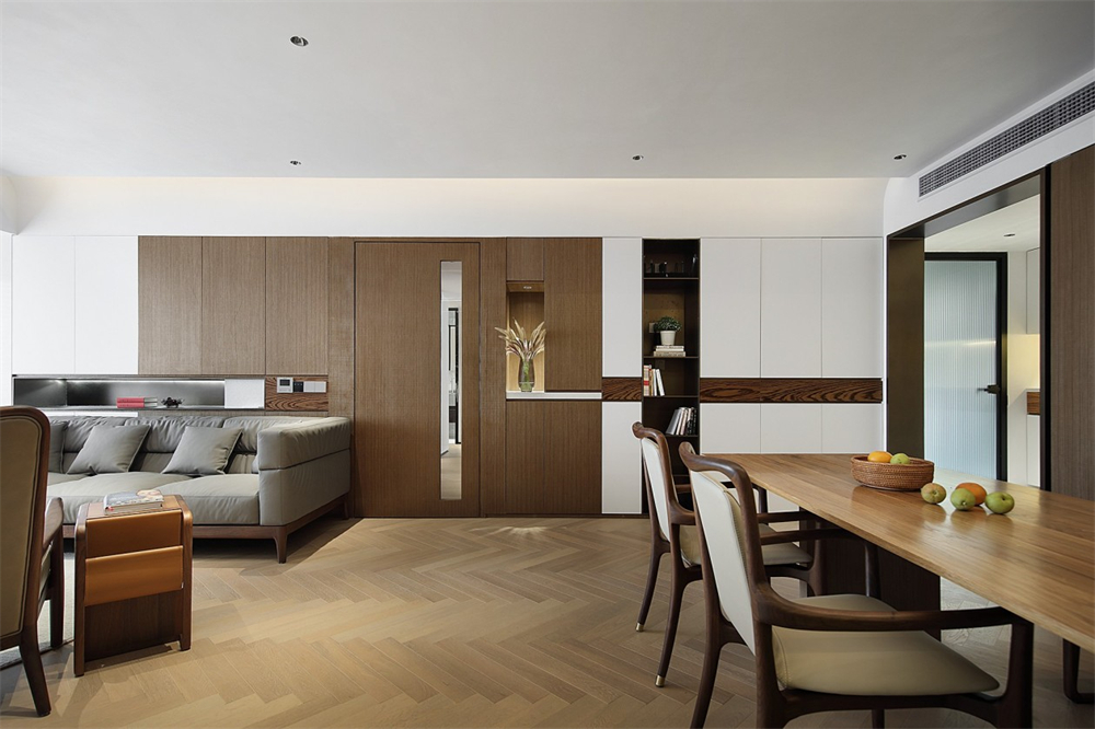 200㎡大平層整木定制，現代極簡風格(圖7)