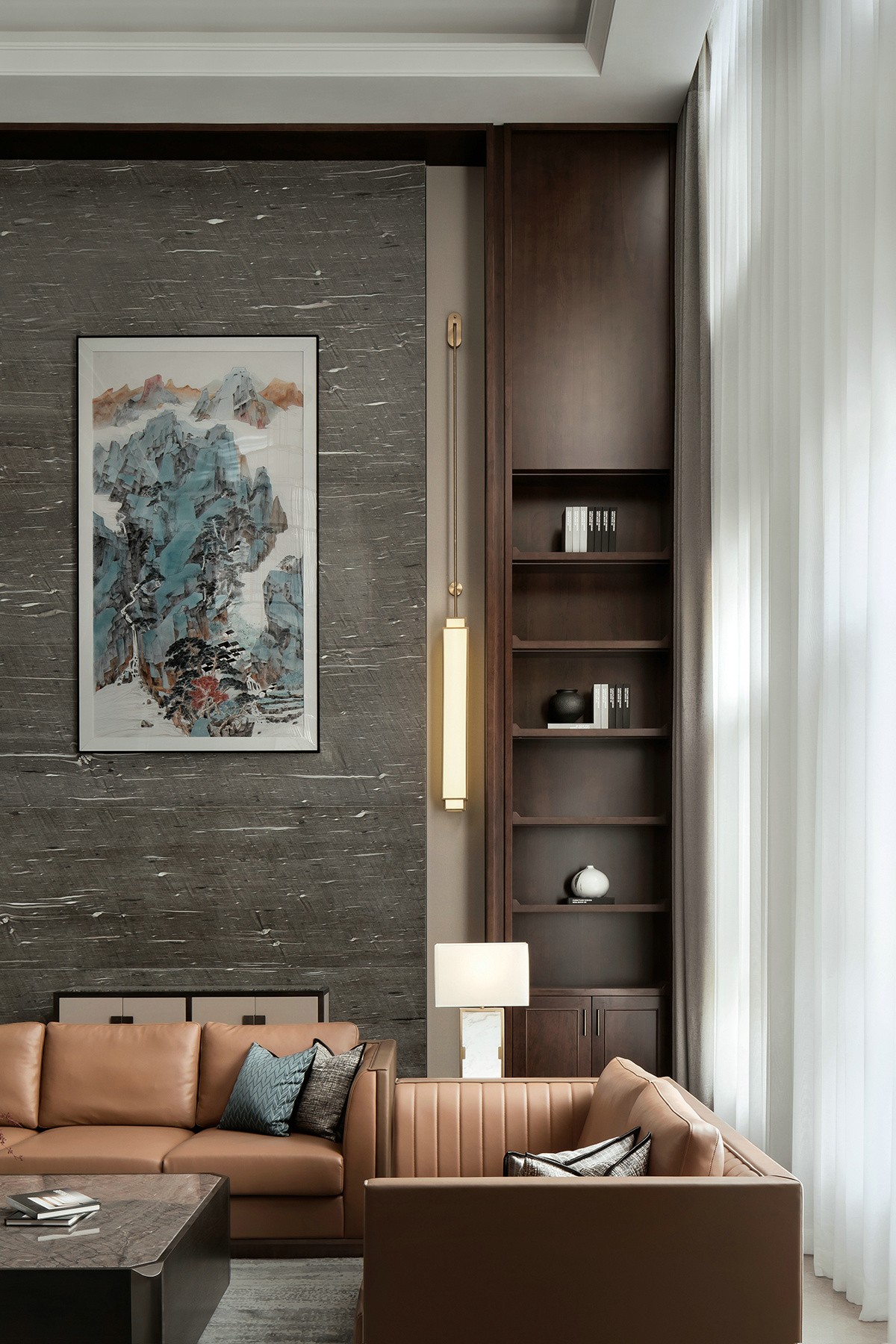 1000㎡別墅大宅整木定制,優(yōu)雅沉靜新中式(圖10) 10.jpg