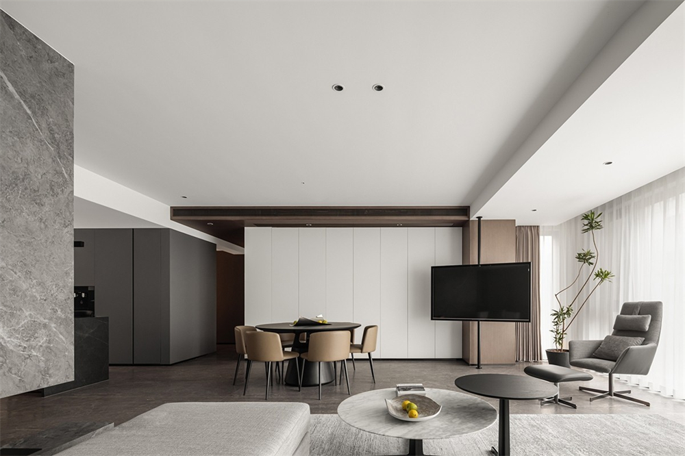 220㎡大平層整木定制,現代簡約裝修設計(圖1) 1.jpg