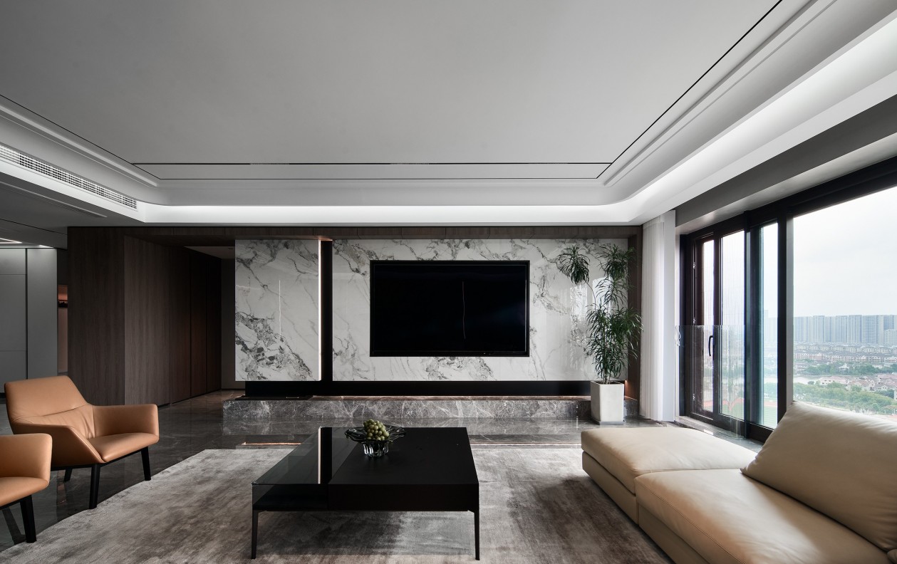 340㎡大平層整木定制,現(xiàn)代極簡風(fēng)格設(shè)計(jì)(圖5) 5.jpg